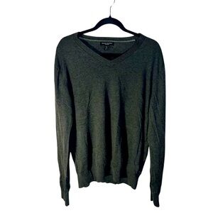 Banana Republic XL Olive Green Silk Linen Sweater - Luxuriously Lightweight